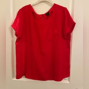 J. Crew true Red Women's Top